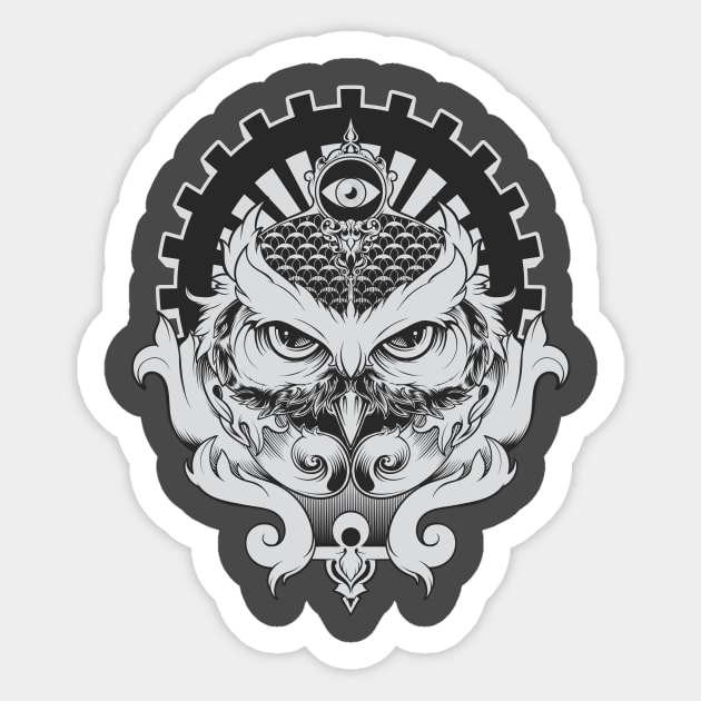 Owl Sticker by Rick Do Things